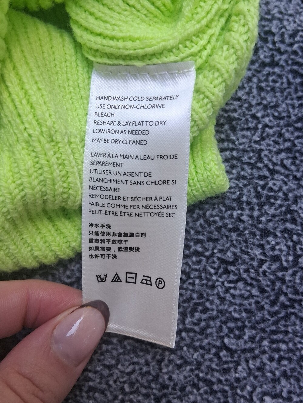 ✨️BRAND NEW✨️ Free People Lime Green Knit Sweater 💚 - Picture 3 of 10